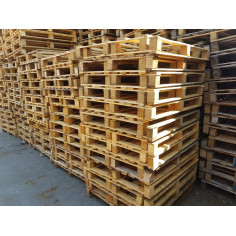 Palette bois occasion 1000x1200 3 semelles - 450 kg - Palettes.fr