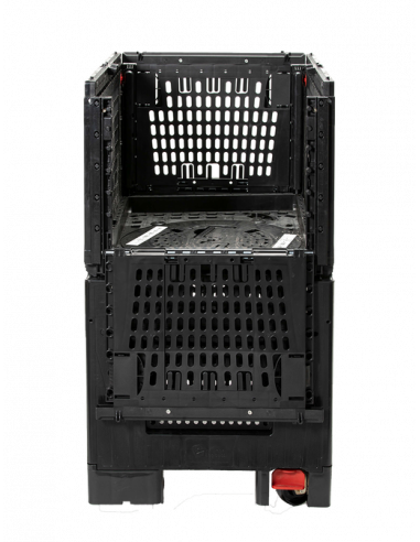 Meuble palox pliant mobile 800x600 mm, noir